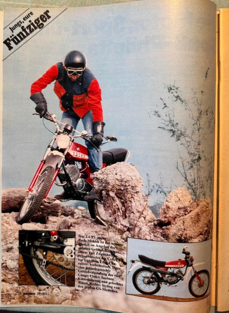 Test 1977 Puch Cobra 4T, Verzenden, Zo goed als nieuw, Motoren