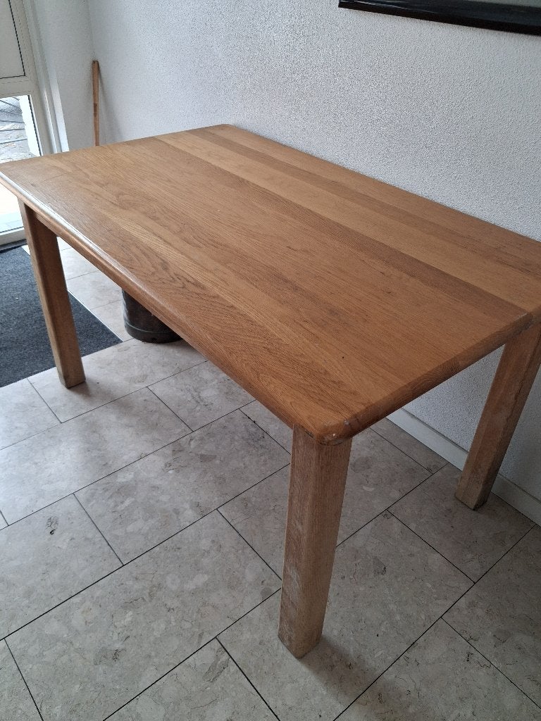 Eiken tafel, Huis en Inrichting, Tafels | Eettafels, Ophalen, Gebruikt, 100 tot 150 cm, Eikenhout