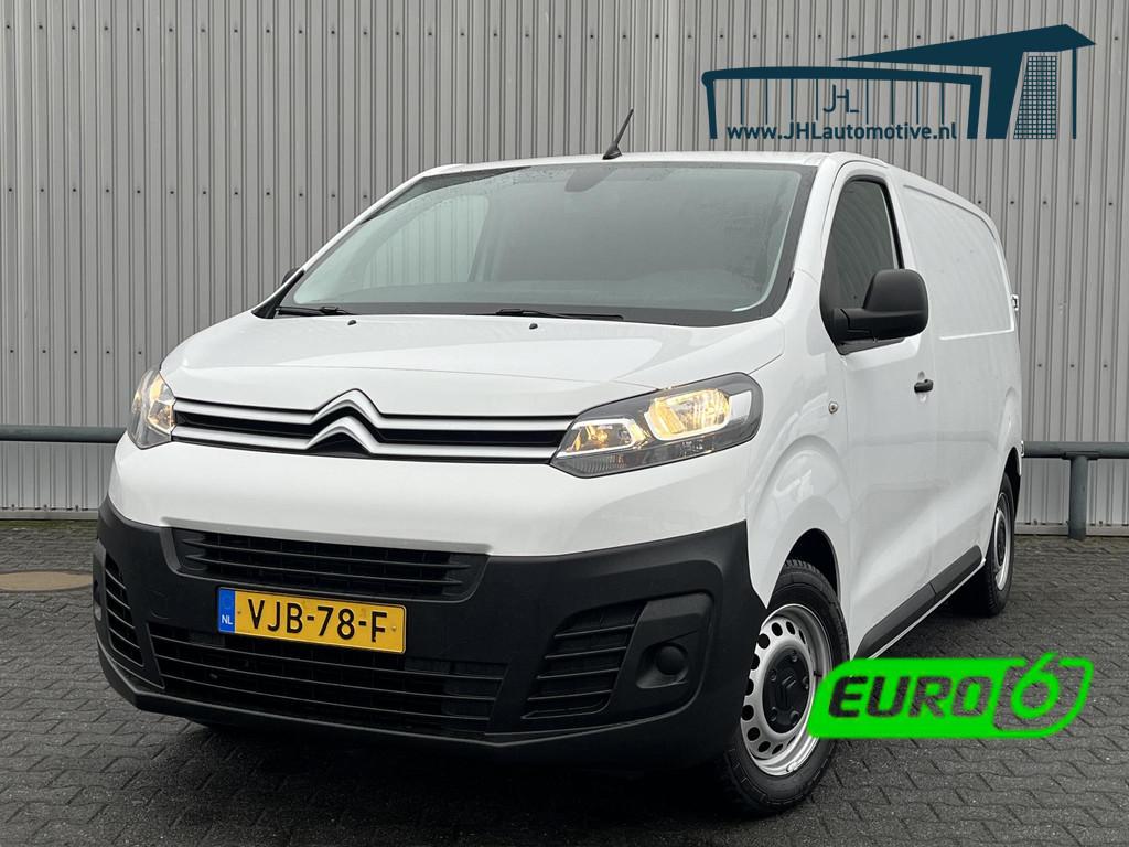 Citroen Jumpy 1.5 BlueHDI 120*CARPLAY*NAVI*CRUISE*A/C*3PERS*, 1556 kg, Citroën, Leder en Stof, Origineel Nederlands