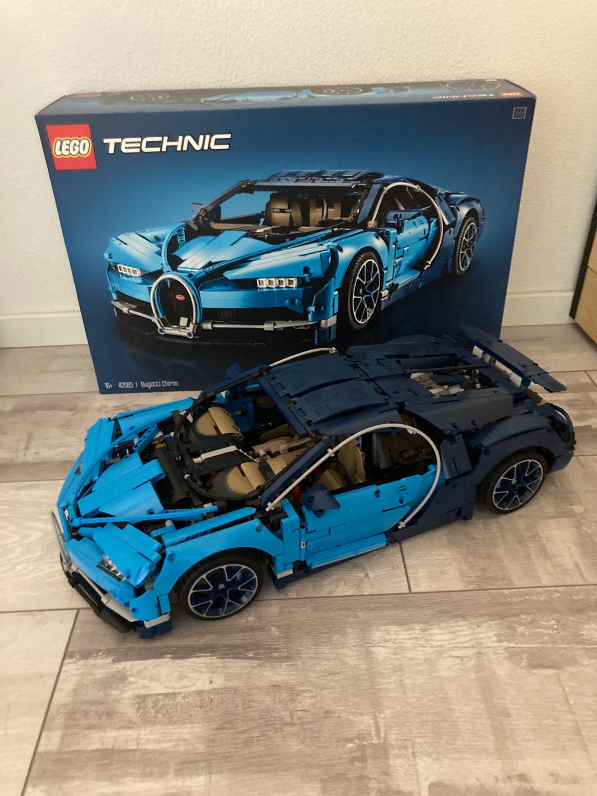 Lego Technic Bugatti Chiron (blauw, 42083), Ophalen, Lego, Zo goed als nieuw, Complete set
