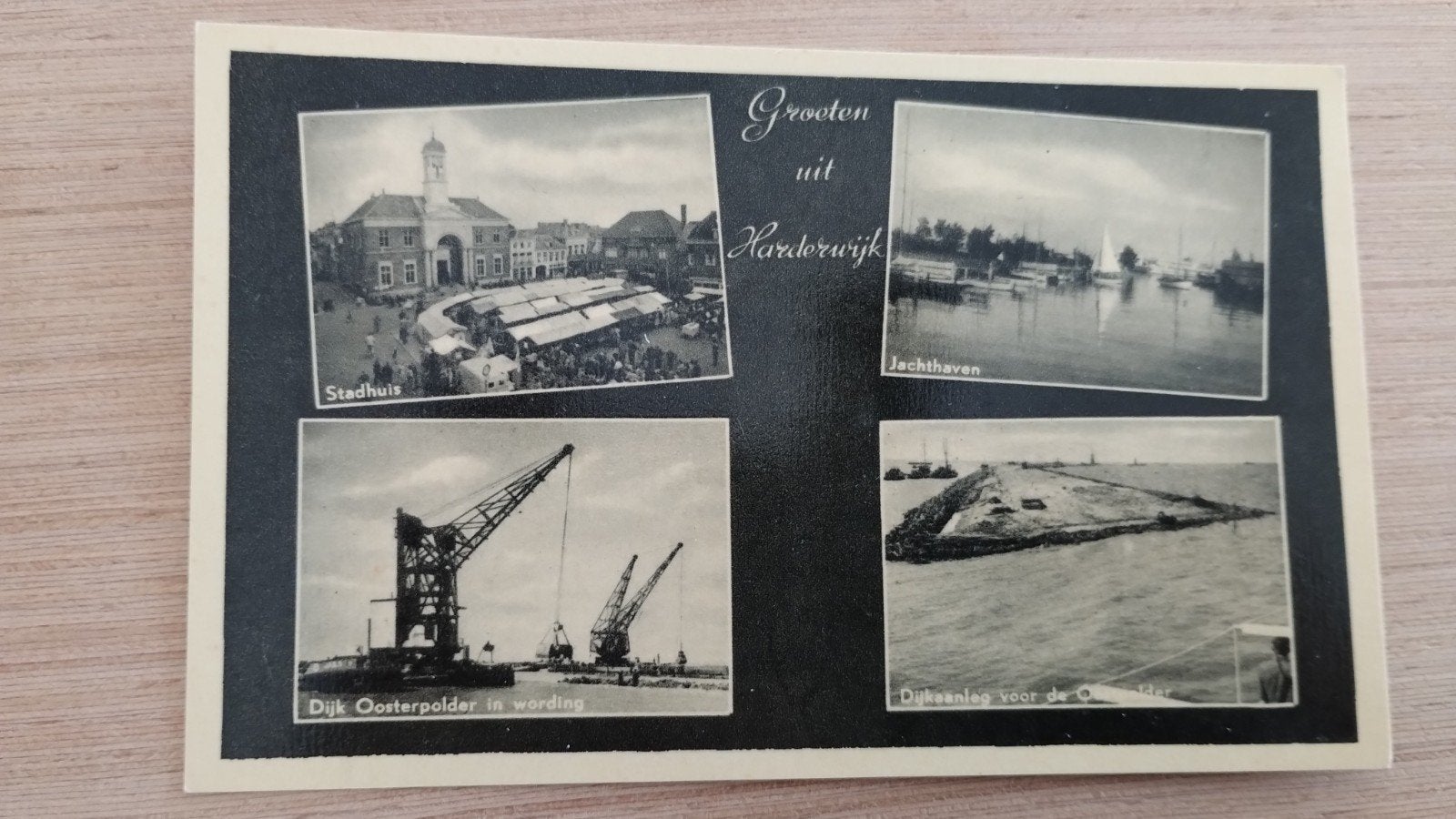 Groeten uit Harderwijk - Oude Ansichtkaart, Verzamelen, Ophalen of Verzenden, 1940 tot 1960, Ongelopen, Gelderland