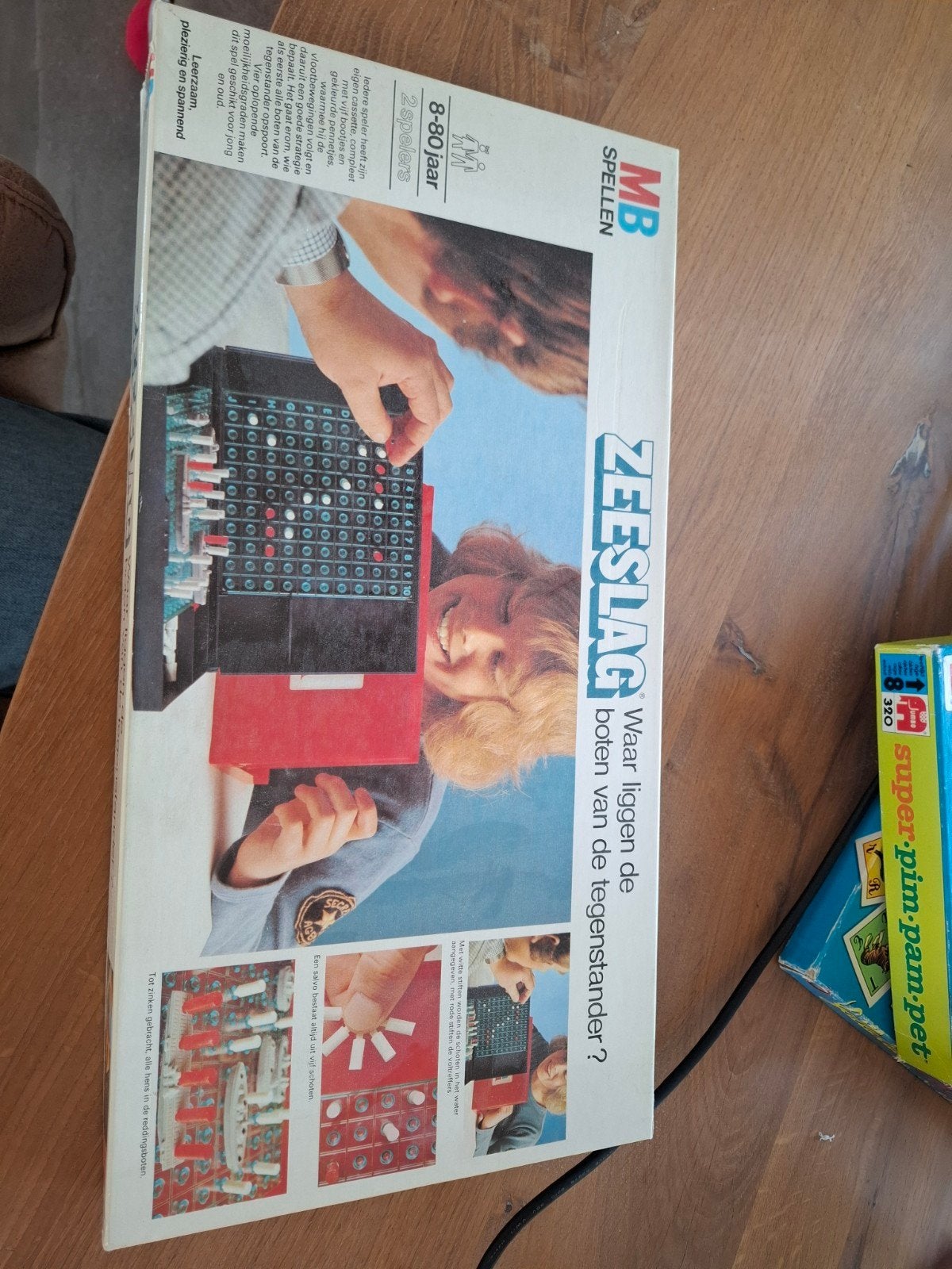 vintage Zeeslag, Een of twee spelers, Ophalen of Verzenden, Gebruikt, MB Spellen