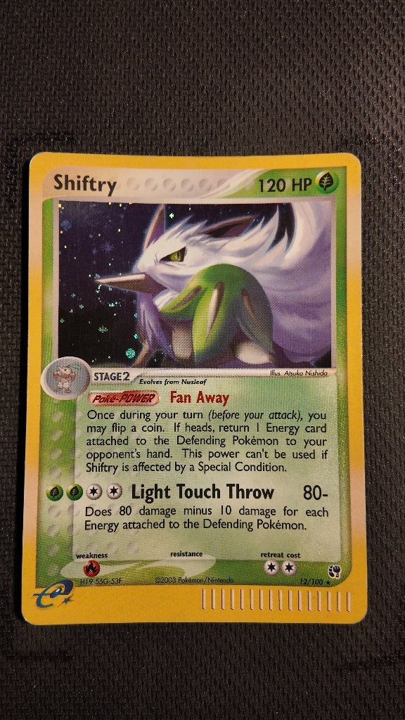 Shiftry 12 Sandstorm | Pokemon kaart, Ophalen, Losse kaart, Foil