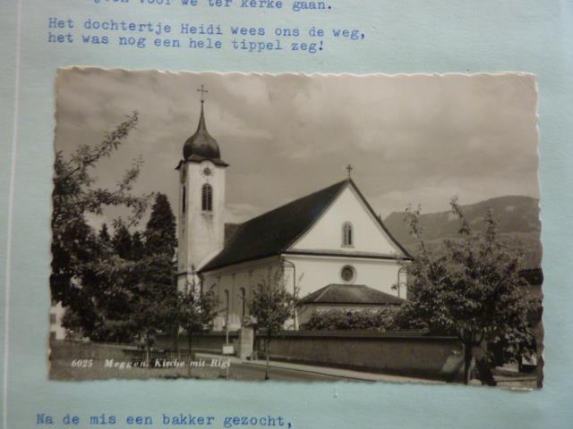 Ansicht Zwitserland - Meggen kirchje mit Rigi, Verzenden, Zo goed als nieuw