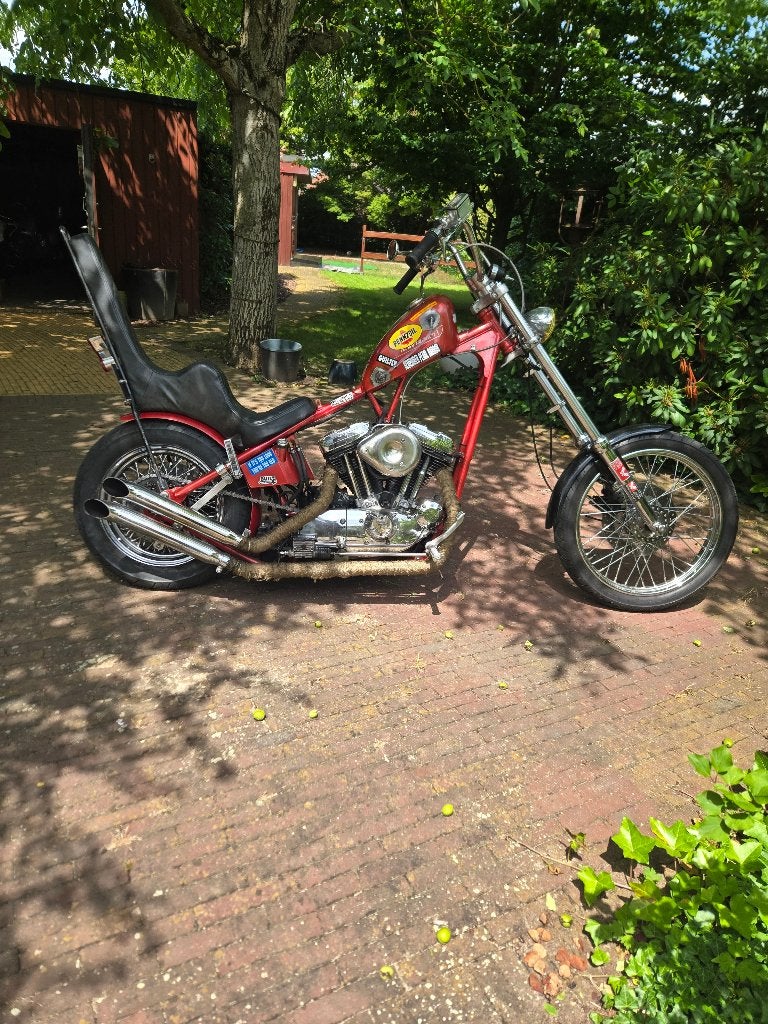 Hardtail Harley Oldskool chopper, Motoren, 2 cilinders, Gebruikt, Particulier, Meer dan 35 kW