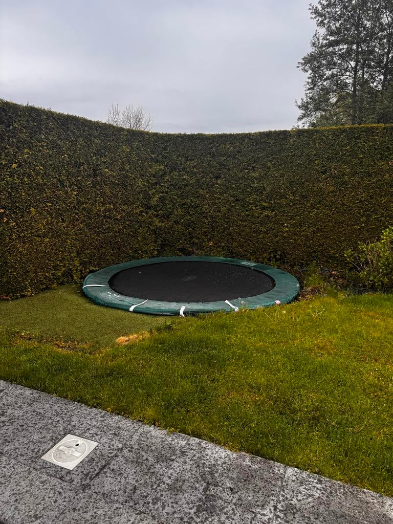 BERG InGround Champion Trampoline - Gebruikt, Ophalen, Gebruikt