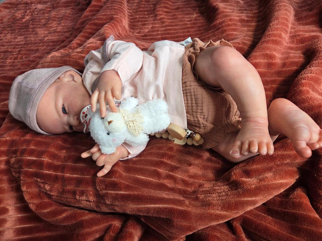 Reborn  baby Louise, Verzamelen, Ophalen of Verzenden, Nieuw, Pop, Levensecht of Reborn