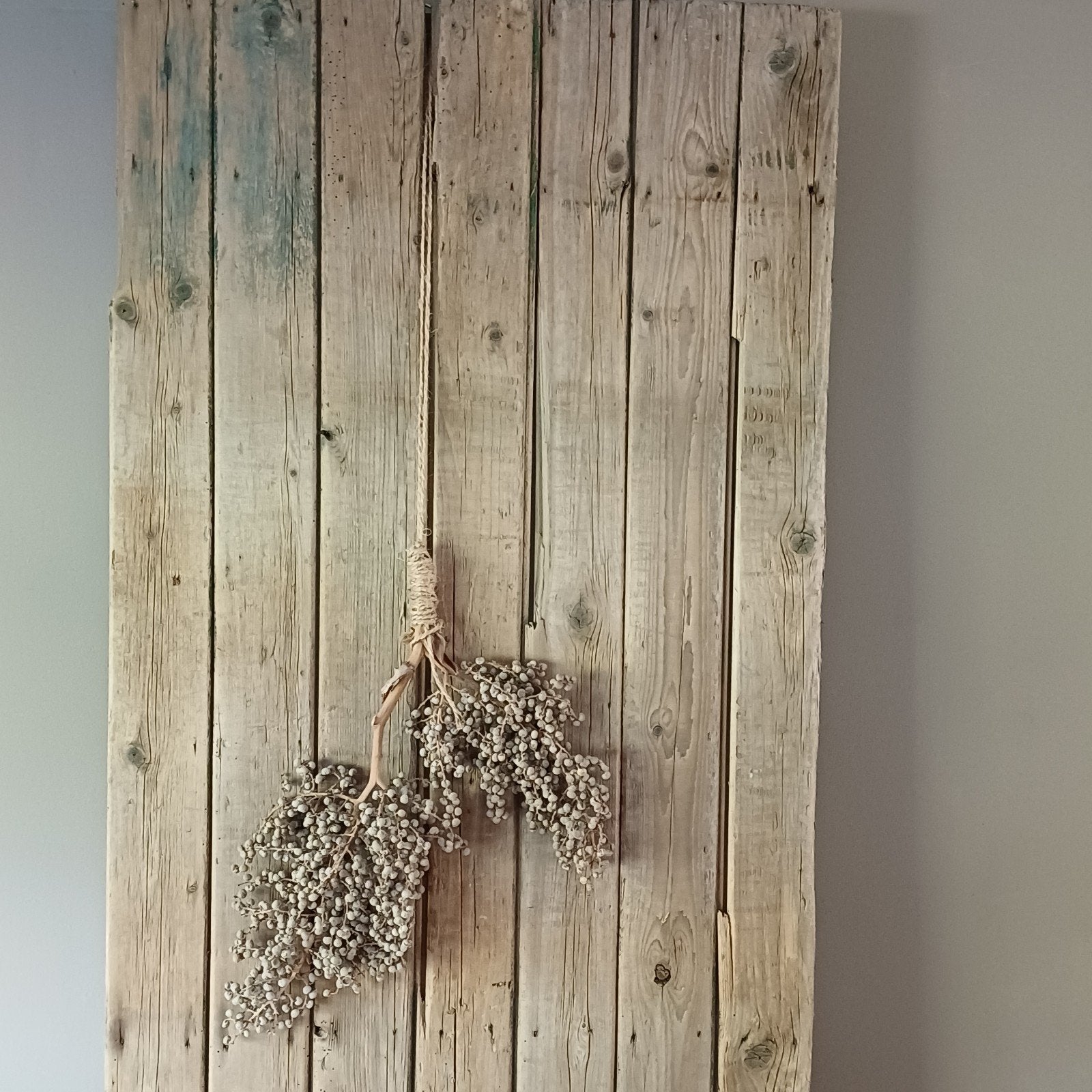 Oude staldeur als decoratie, Ophalen