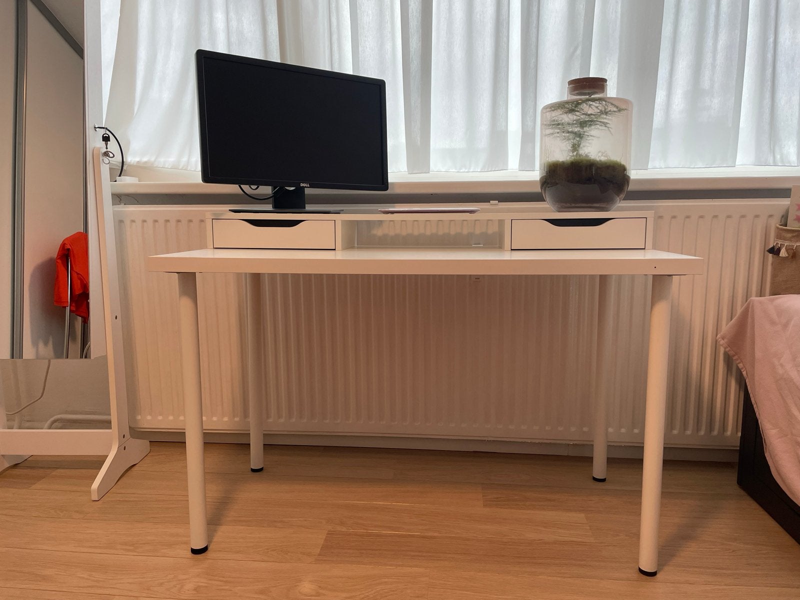 IKEA Linnmon/Adils Bureau met Alex Opzetstuk, Ophalen, Gebruikt, Met lades, Spaanplaat of MDF