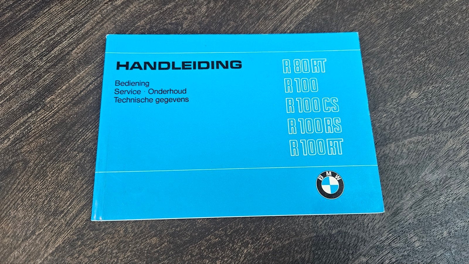 BMW Motorrad Handleiding R80RT R100 R100CS R100RS R100RT, Ophalen of Verzenden