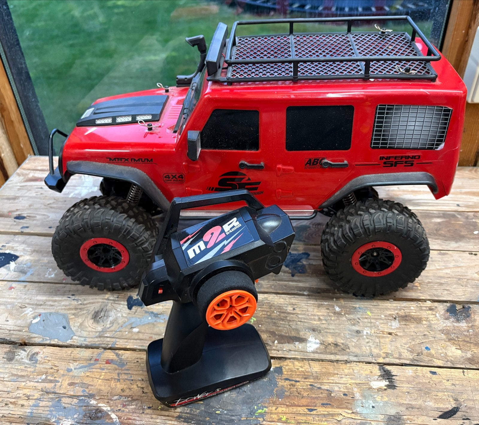 RC Crawler Jeep met afstandsbediening - Zo goed als nieuw, Auto offroad, Zo goed als nieuw, Schaal 1:10, RTR (Ready to Run)