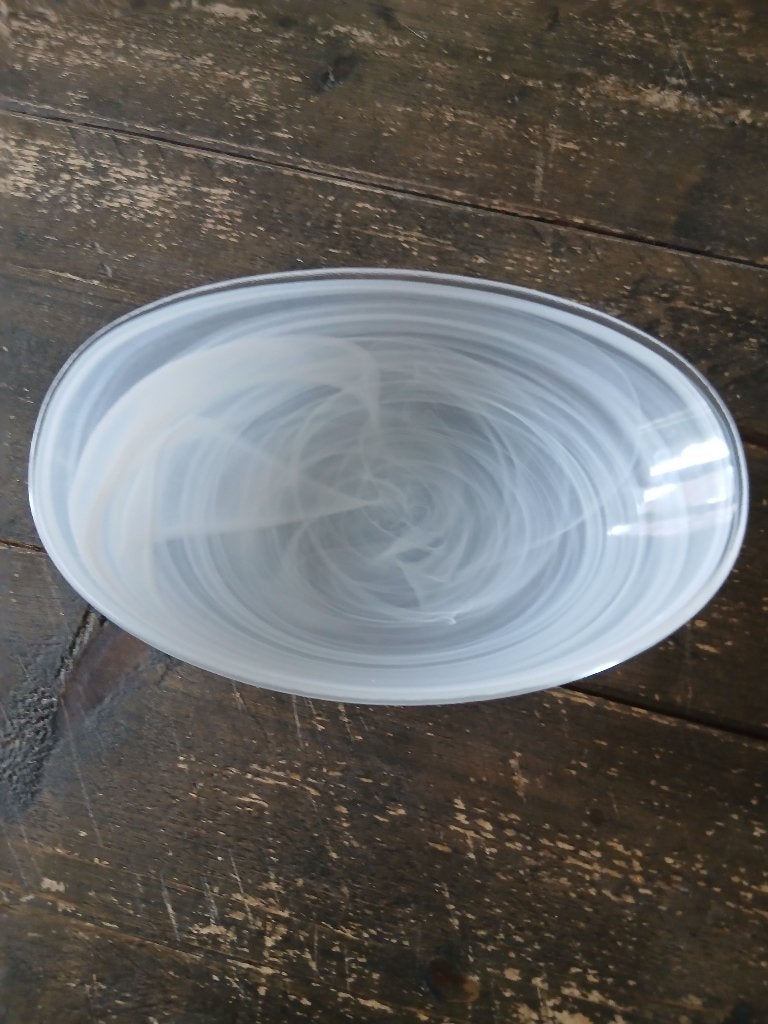 Glazen schaal, Schaal, Ophalen of Verzenden, Ovaal, Glas