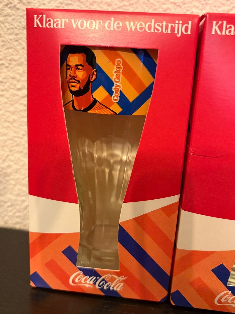 Cody Gakpo Coca Cola limited edition glas, Verzenden, Nieuw, Frisdrankglas