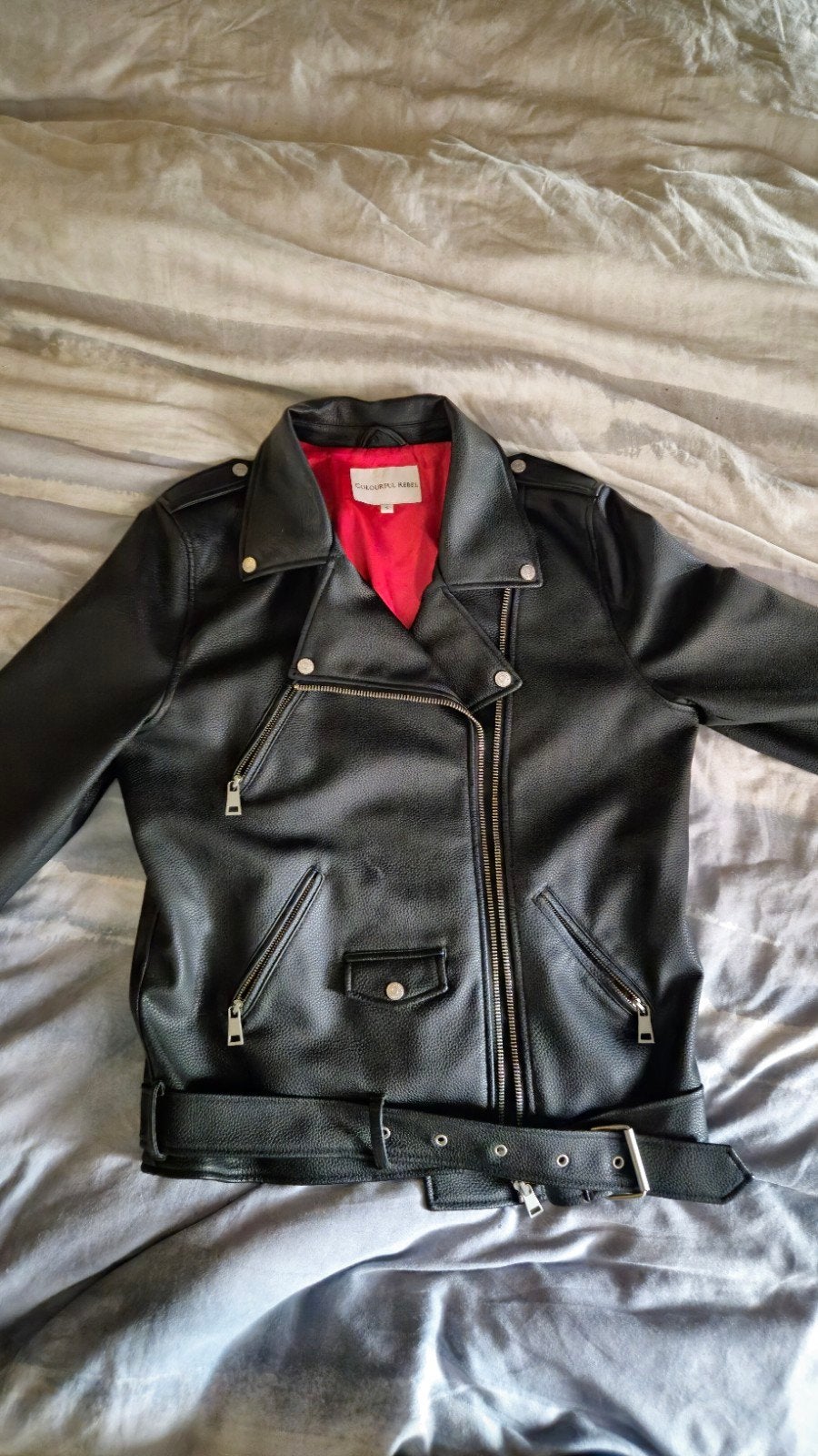 Colourful Rebel Alanna Biker Jacket, Zwart, Colourful Rebel, Ophalen of Verzenden, Zo goed als nieuw