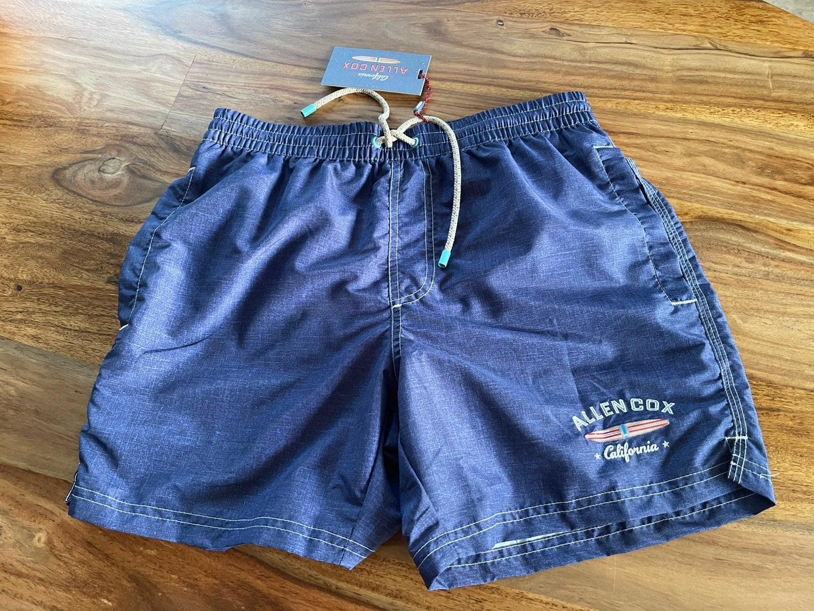 Allen cox heren zwemshort maat s, Verzenden, Maat 46 (S) of kleiner, Blauw, Zwemshort