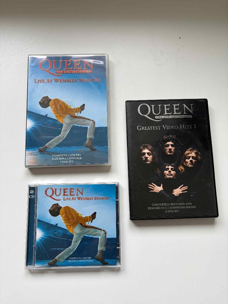 Queen CD + DVD collection Greatest en Wembley, Alle leeftijden, Ophalen of Verzenden, Zo goed als nieuw, Muziek en Concerten