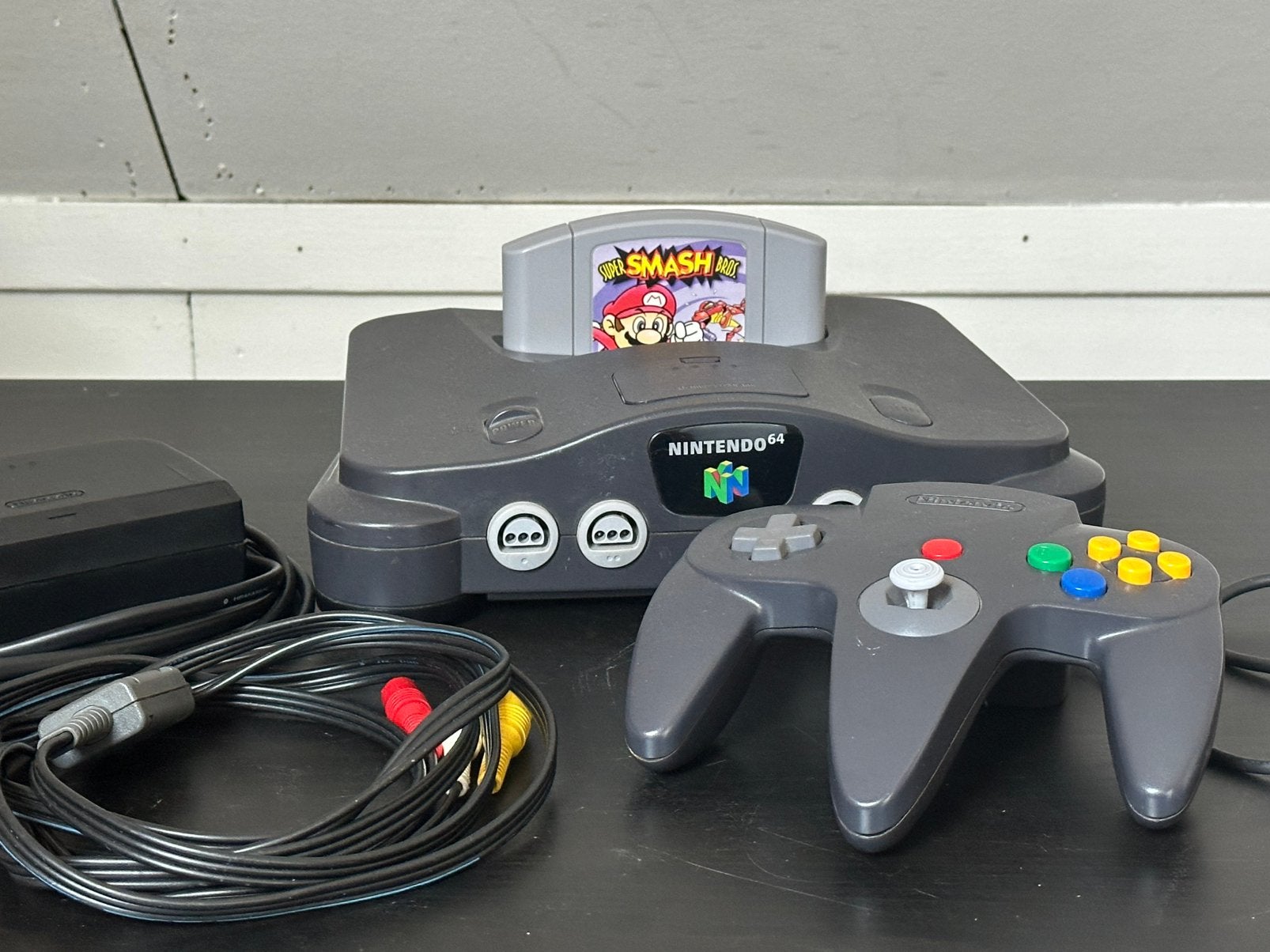 Mooie Nintendo 64 + Super Smash Bros. – Originele PAL Set, Ophalen of Verzenden, Zo goed als nieuw, Met 1 controller, Met games