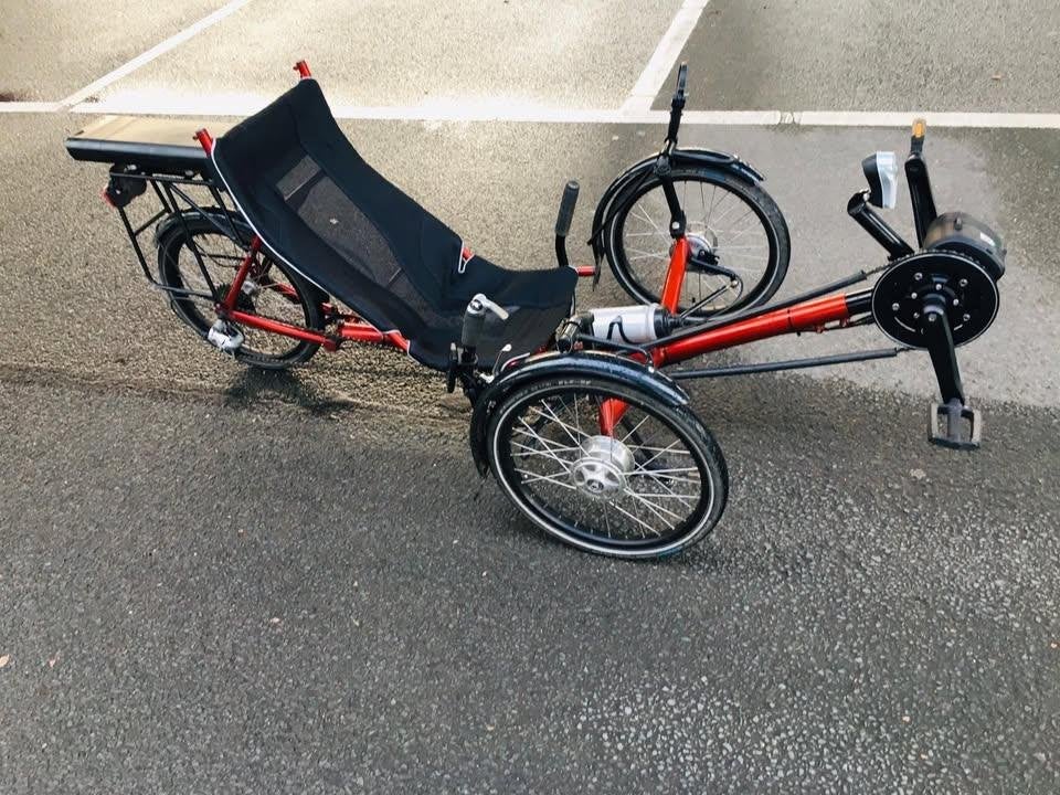 Vouwbare Elektrische Ligfiets Trike, Ophalen, Gebruikt, Overige merken