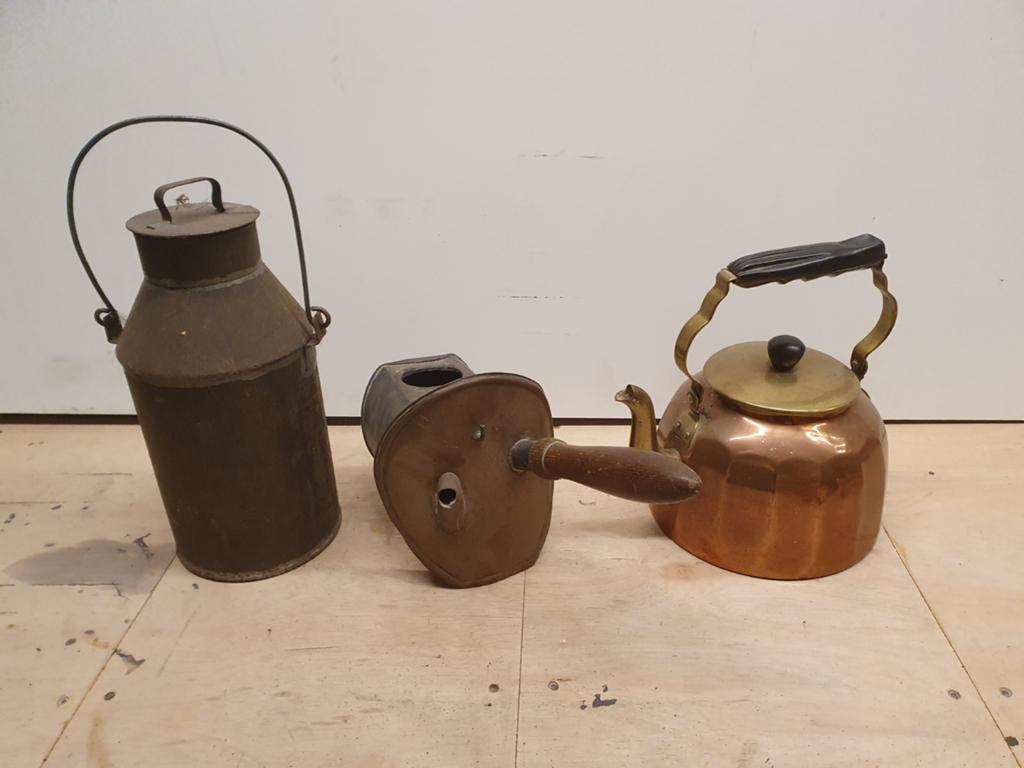 Koperen ketels en melkbus, Ophalen of Verzenden