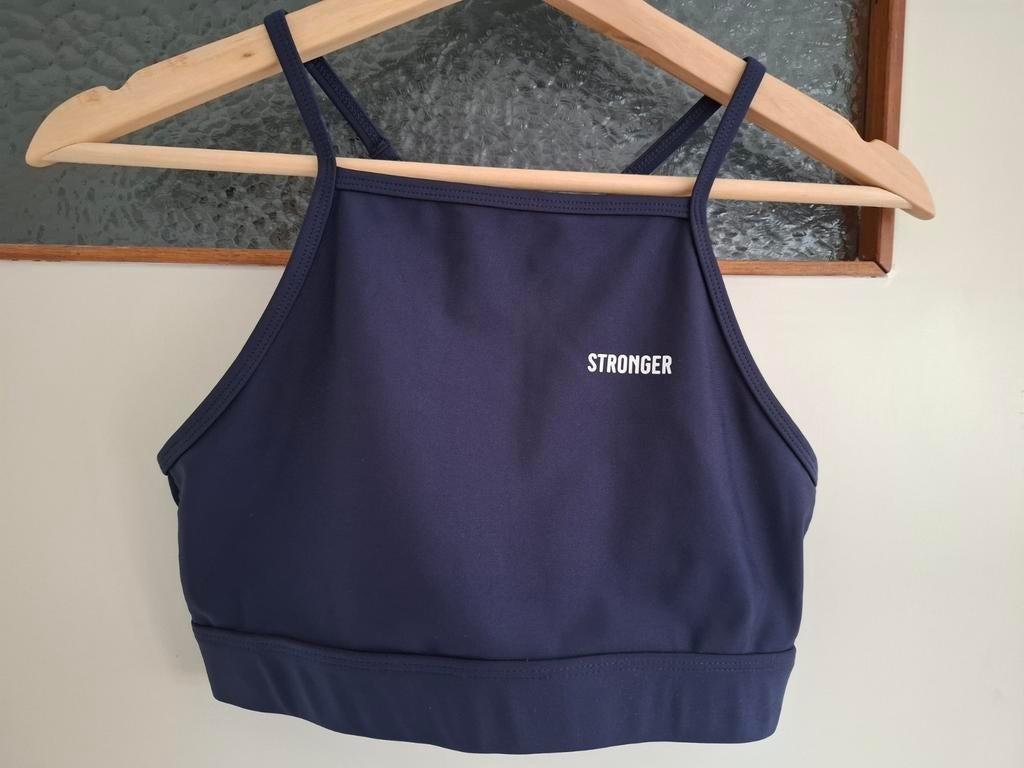 Stronger blauwe sporttop maat S, Kleding | Dames, Sportkleding, Fitness of Aerobics, Stronger, Maat 36 (S), Gedragen