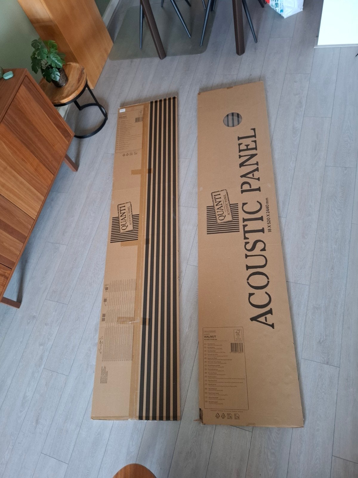 2 x walnoot acoustic wandpaneel NIEUW, Ophalen, Overige materialen, 30 cm of meer, 50 tot 150 cm
