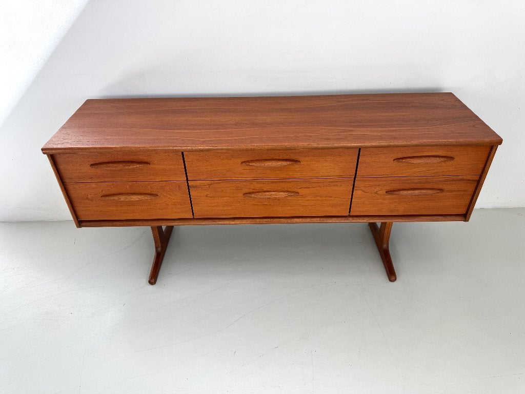 Vintage uniek dressoir van Austinsuite, Ophalen of Verzenden, Zo goed als nieuw, 25 tot 50 cm, 150 tot 200 cm