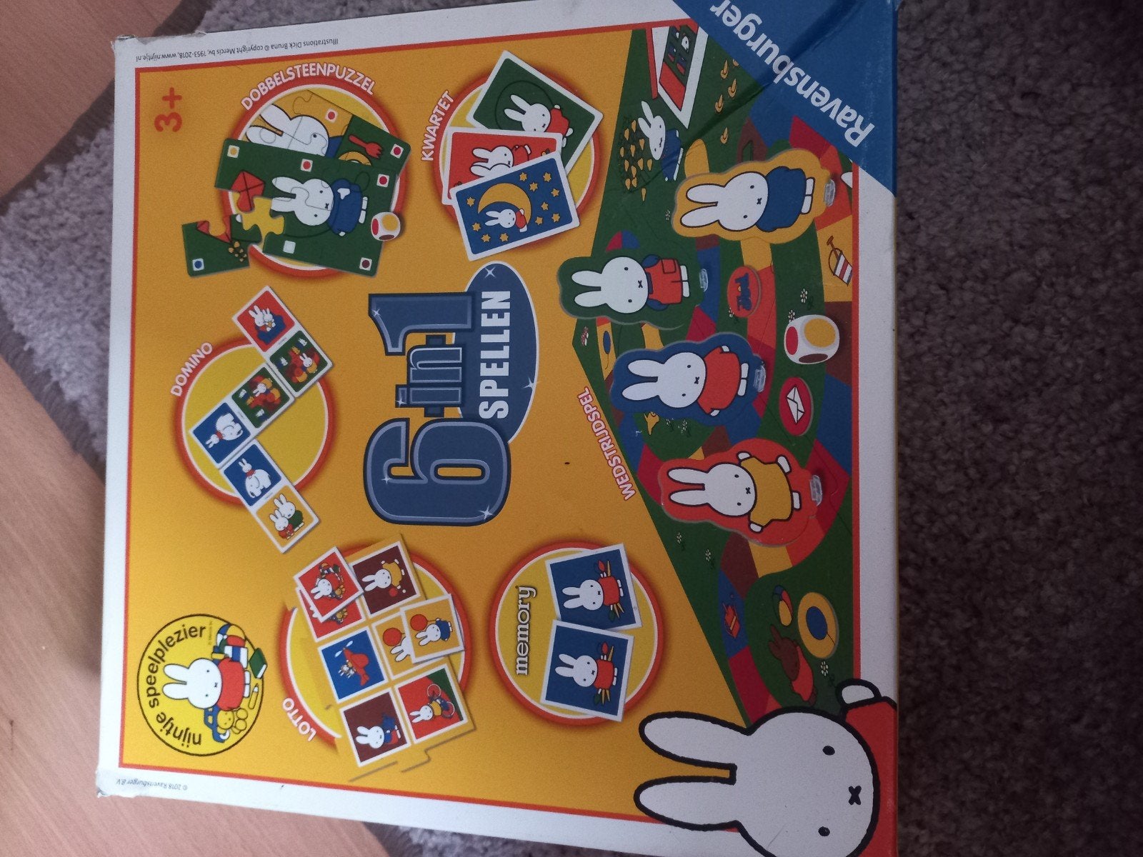 Nijntje 6-in-1 Spellenpakket Ravensburger, Hobby en Vrije tijd, Gezelschapsspellen | Bordspellen, Een of twee spelers, Ophalen of Verzenden