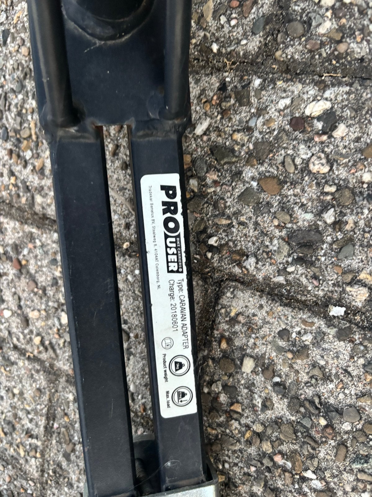 ProUser Caravan Adapter Trekhaak Fietsendrager, Ophalen of Verzenden, Gebruikt