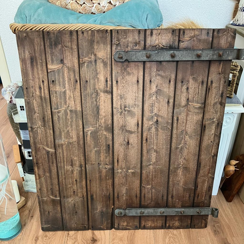 Houten luik met scharnieren, Ophalen, Gebruikt