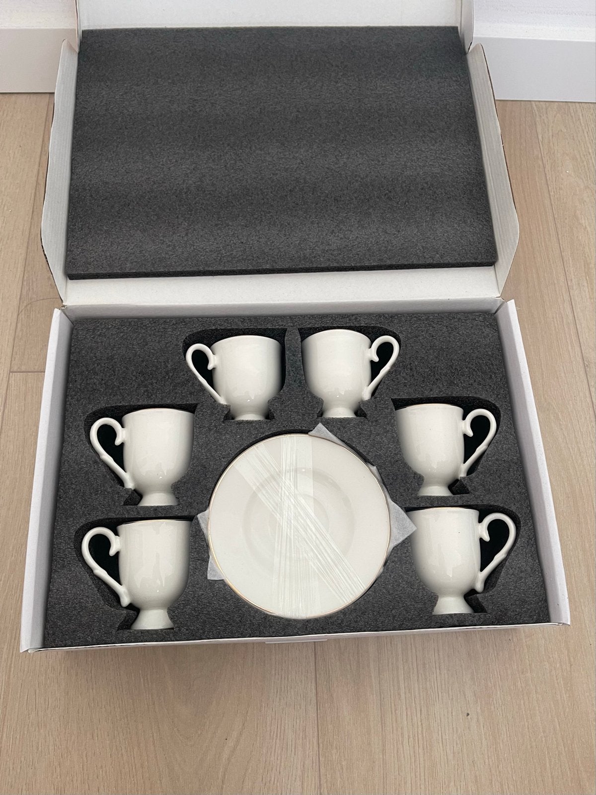Karaca Alin Turkse Koffiekopjes Set - 6 Persoons, Overige merken, Keramiek, Nieuw, Ophalen of Verzenden