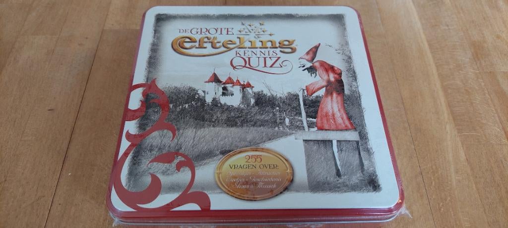 De grote efteling kennis quiz in blik , nieuw in seal ., Verzamelen, Efteling, Ophalen of Verzenden, Nieuw, Gebruiksvoorwerp