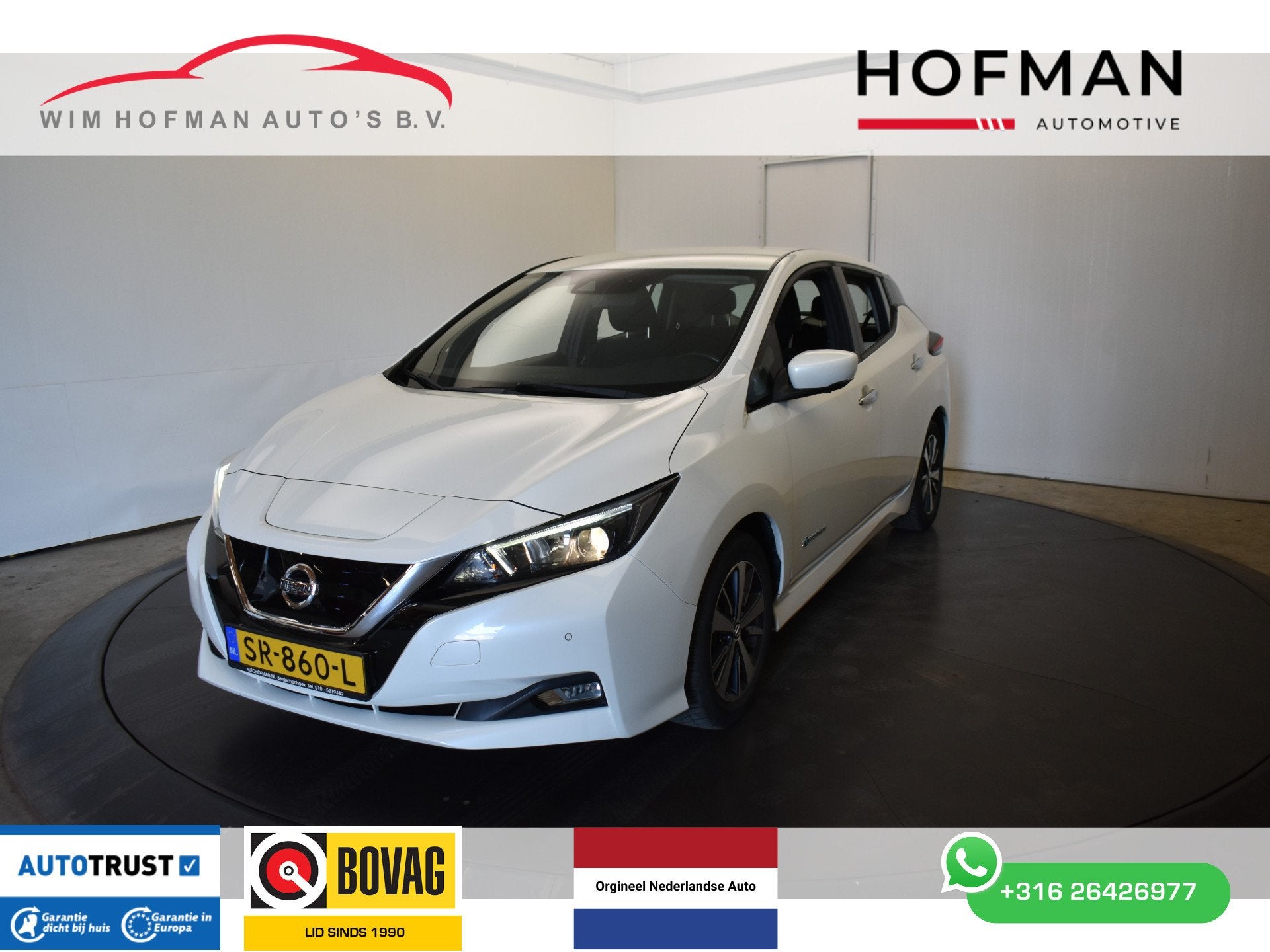 Nissan Leaf Acenta 40 kWh € 7250,- Netto exportprijs excl, Auto's, Nissan, Gebruikt, 150 pk, Wit, Origineel Nederlands