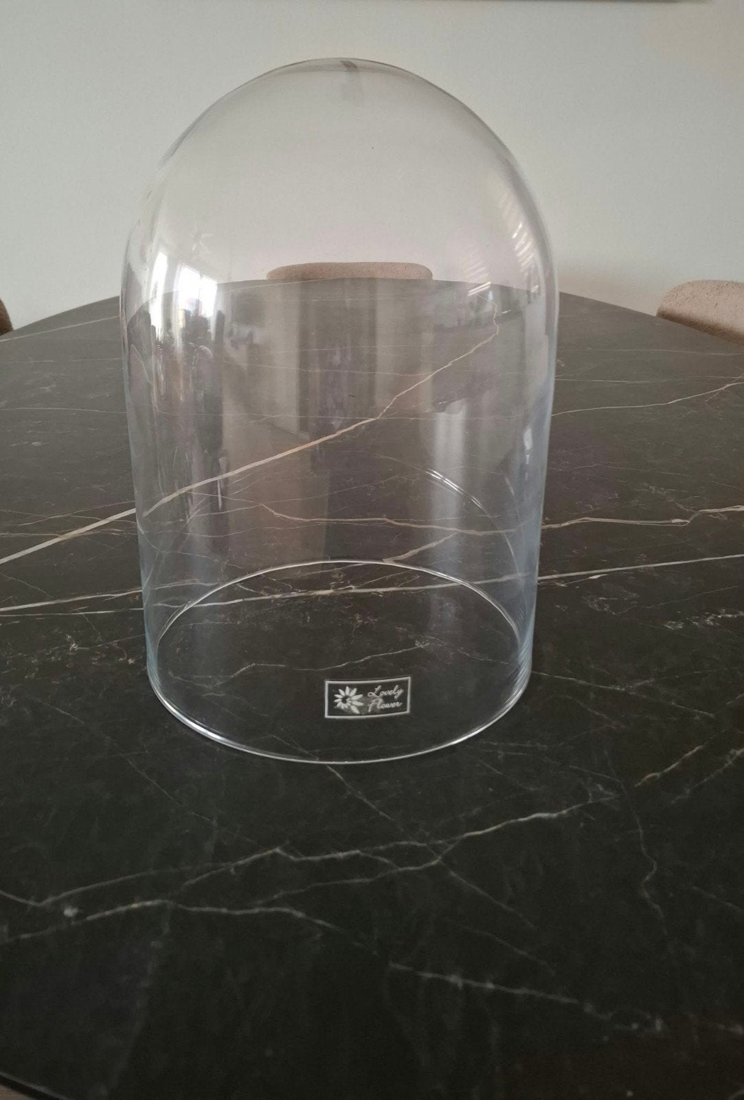Glazen stolp Lovely Flower  H 34 cm, Ø 24,5 cm, Glas, Ophalen, Zo goed als nieuw