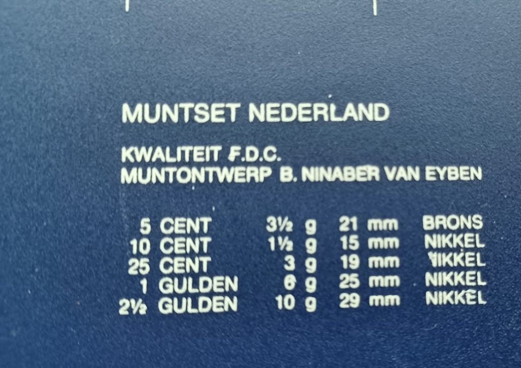 Muntset Nederland 1983 - FDC, Postzegels en Munten, Munten | Nederland, Verzenden, Koningin Beatrix, Overige waardes