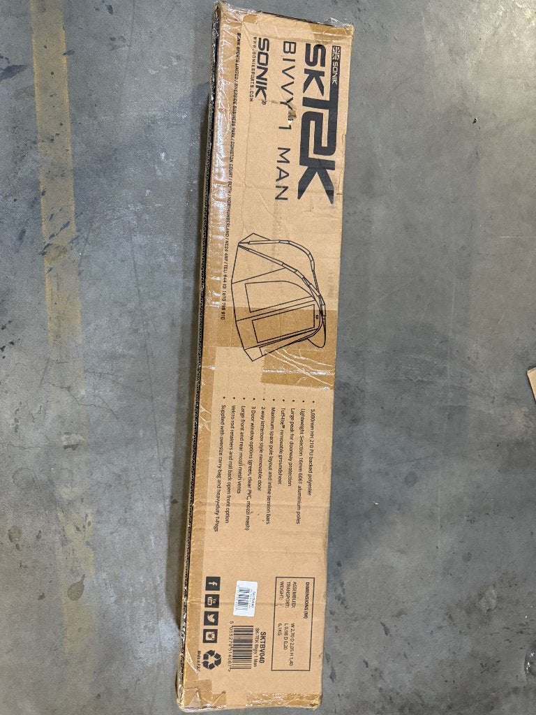 Sonik sk tek bivvy 1 man met overwrap nieuw in doos!, Ophalen of Verzenden, Nieuw, Overige typen