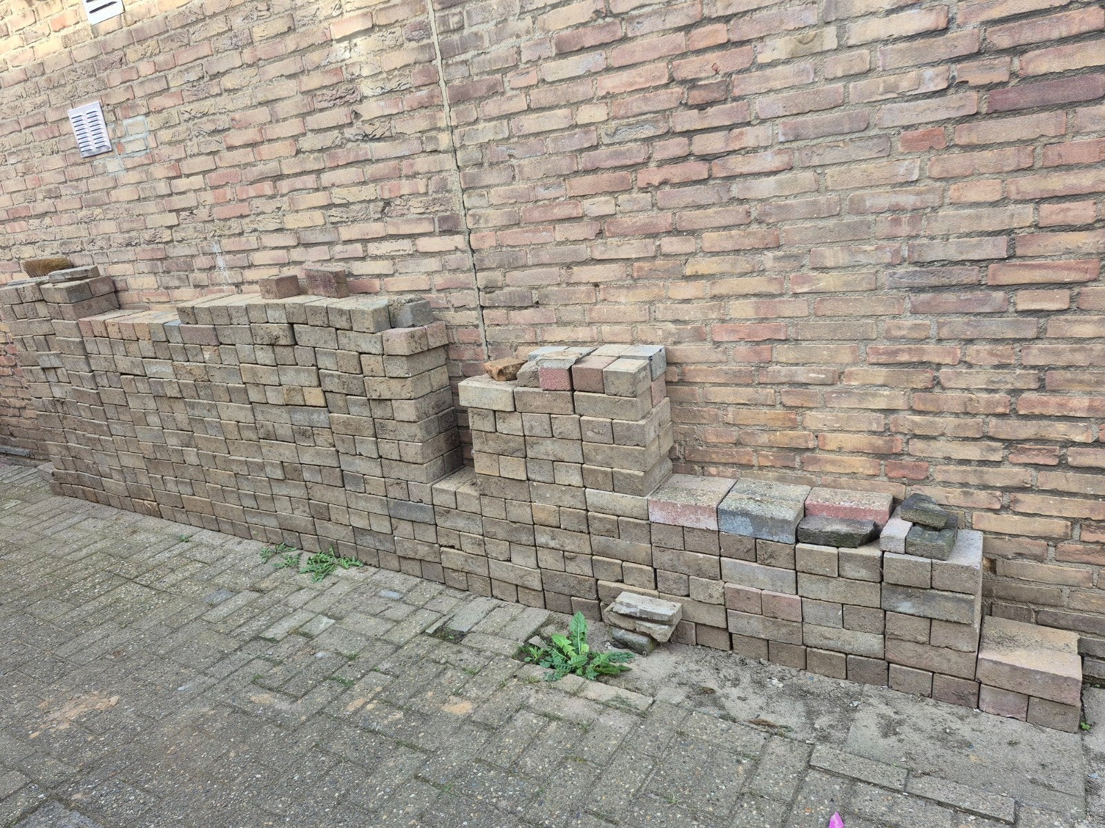 Terras tegels / klinkers, Gebruikt, 10 m² of meer, Vloertegels, Overige materialen