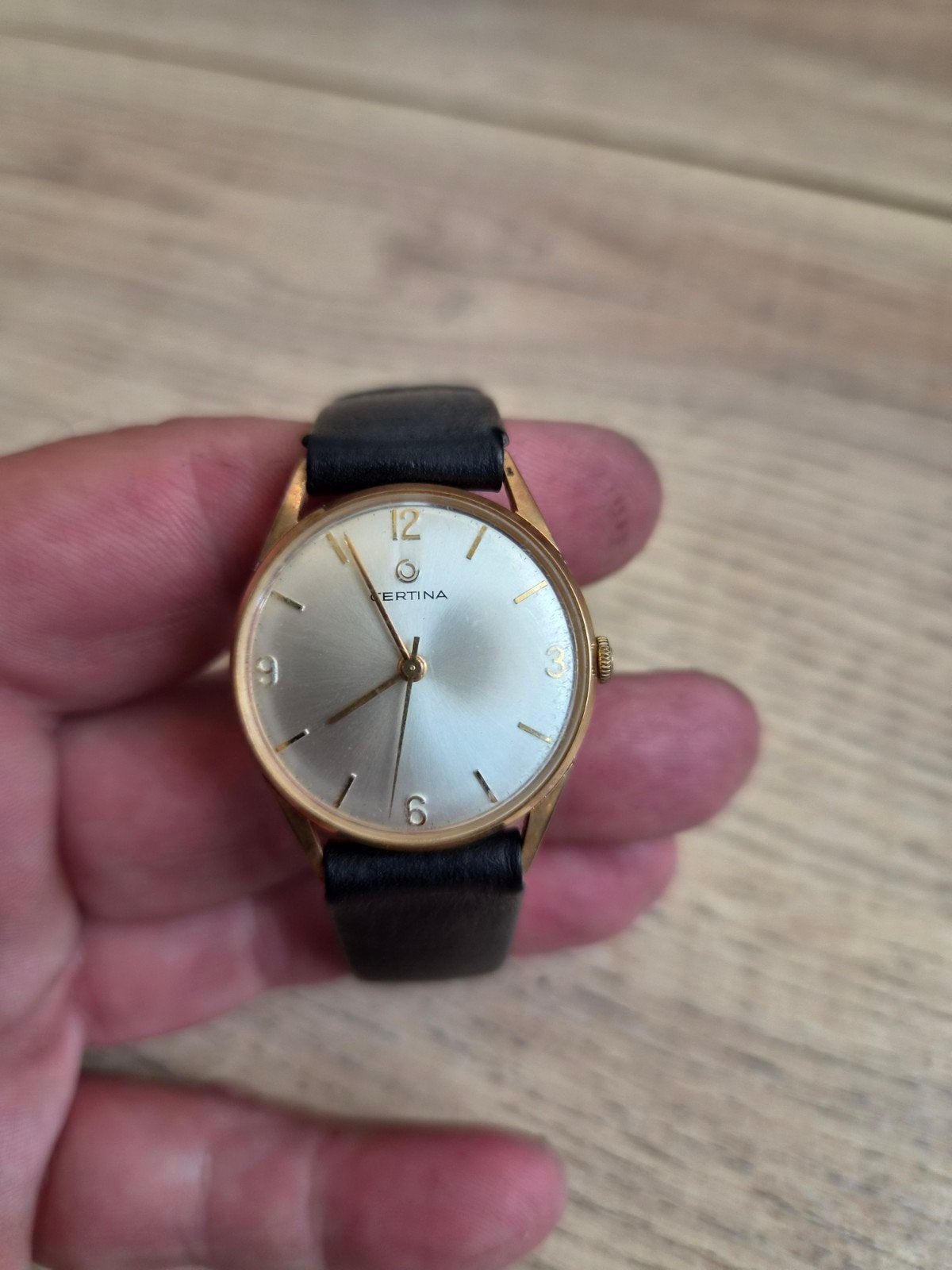 Certina Polshorloge - Vintage Herenhorloge, Sieraden, Tassen en Uiterlijk, Horloges | Antiek, Ophalen of Verzenden, Goud, Polshorloge
