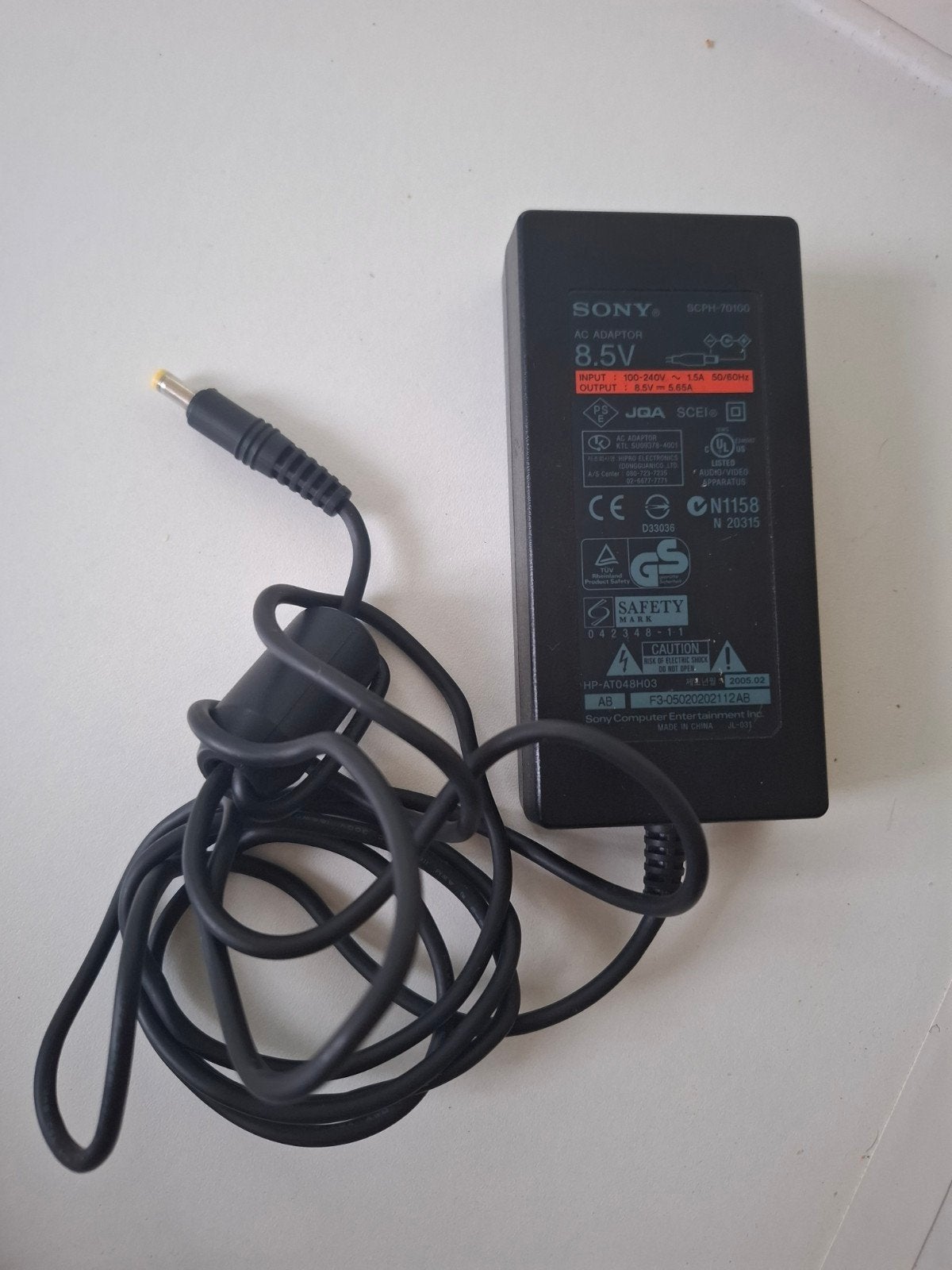 Sony PlayStation 2 AC Adapter 8.5V - SCPH-70100, Verzenden, Gebruikt, Voeding, Oplader of Kabel, PlayStation 2