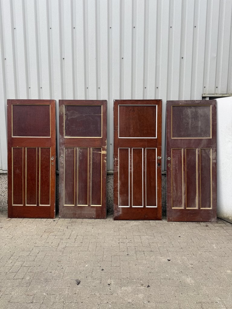 4 prachtige pitchpine paneeldeuren uit 1930 (85 x 211), Doe-het-zelf en Verbouw, La belle porte, Jurgen.hoogenboezem@gmail.com