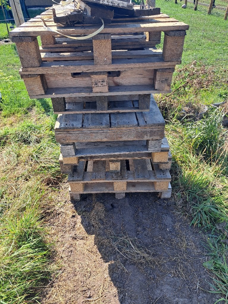 Houten pallets 13st verschillende maten, allen intact, Ophalen, Gebruikt