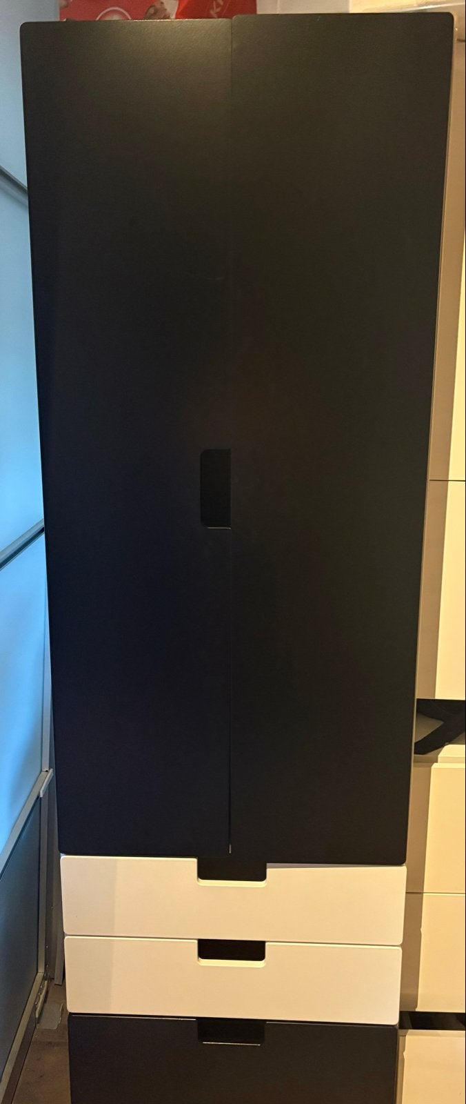Kledingkast STUVA ikea Zwart/Wit, Ophalen, Gebruikt, 50 tot 100 cm, Met lade(s)