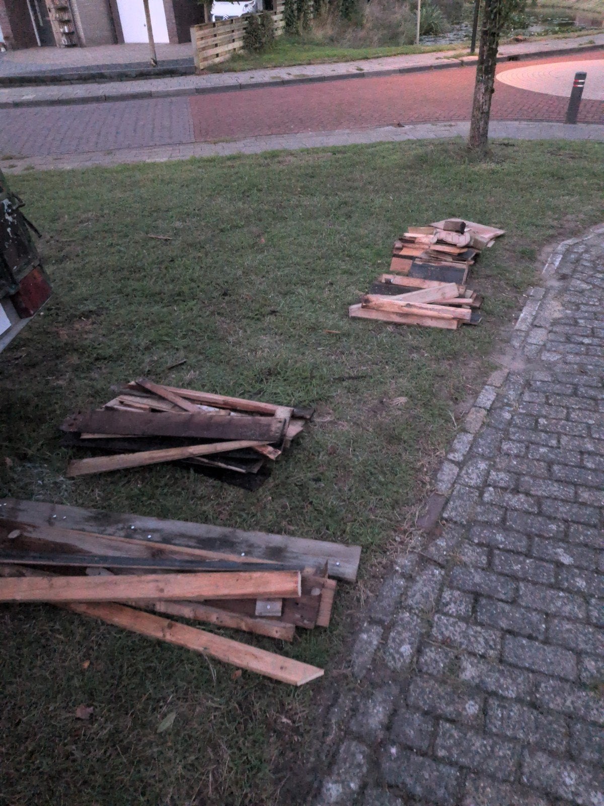 Diverse partij gebruikt hout en planken, Doe-het-zelf en Verbouw, Hout en Planken, Ophalen, Gebruikt, Minder dan 25 mm, Balk