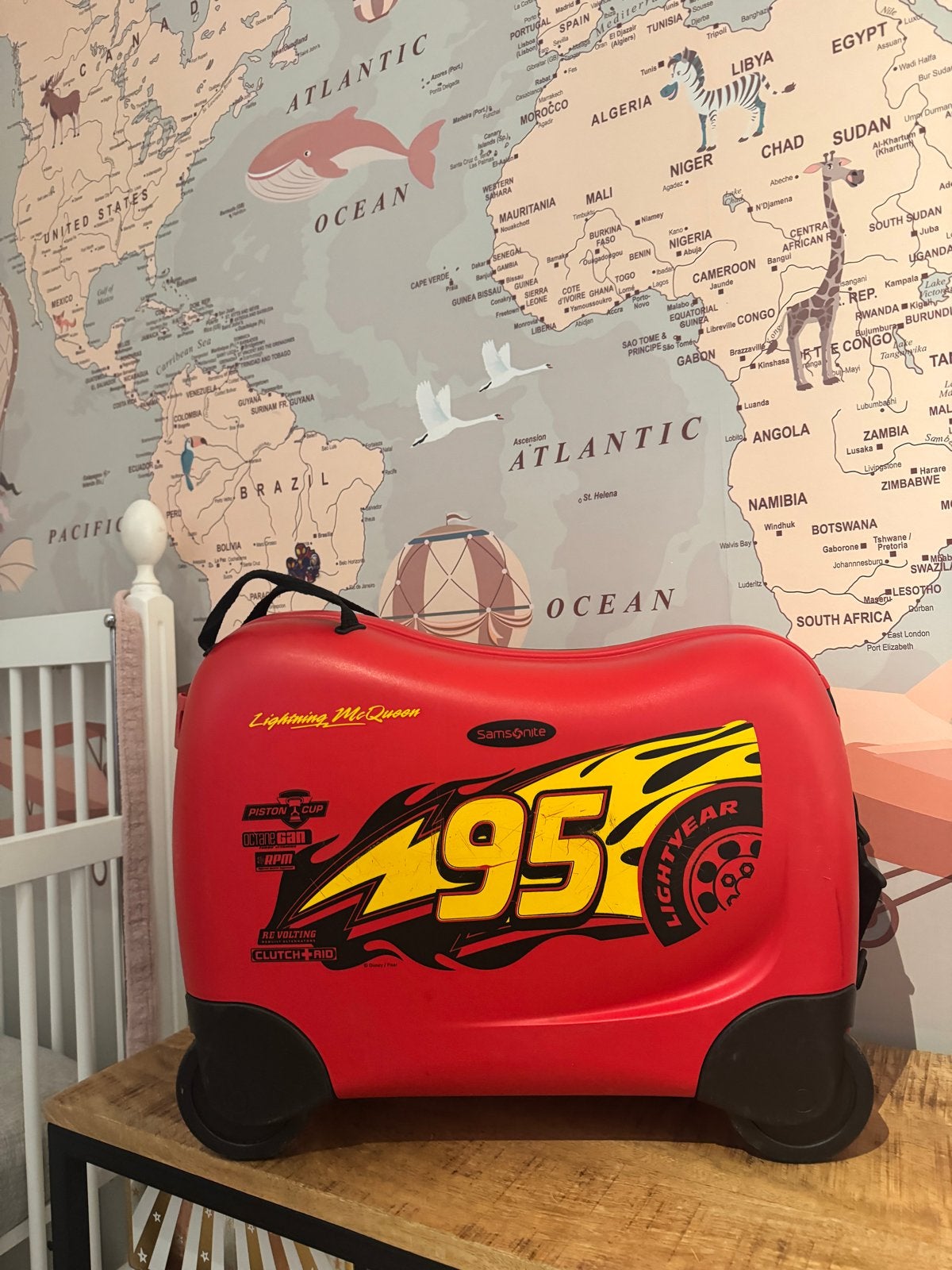 Samsonite Lightning McQueen Kinderkoffer Zgan, Hard kunststof, Minder dan 50 cm, Zo goed als nieuw, Minder dan 35 cm