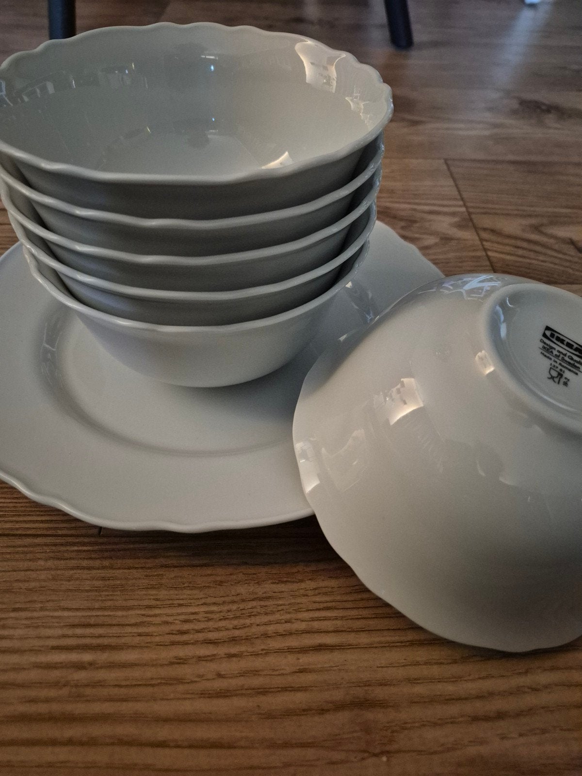 Upplaga 6 kommen, wit, zo goed als nieuw, Ophalen, Klassiek, IKEA, Zo goed als nieuw