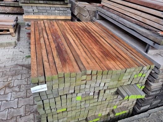 Hardhouten palen 4.0x4.0 cm / 1.20 m lang € 2,- per stuk, Ophalen, Palen, Nieuw, Hardhout