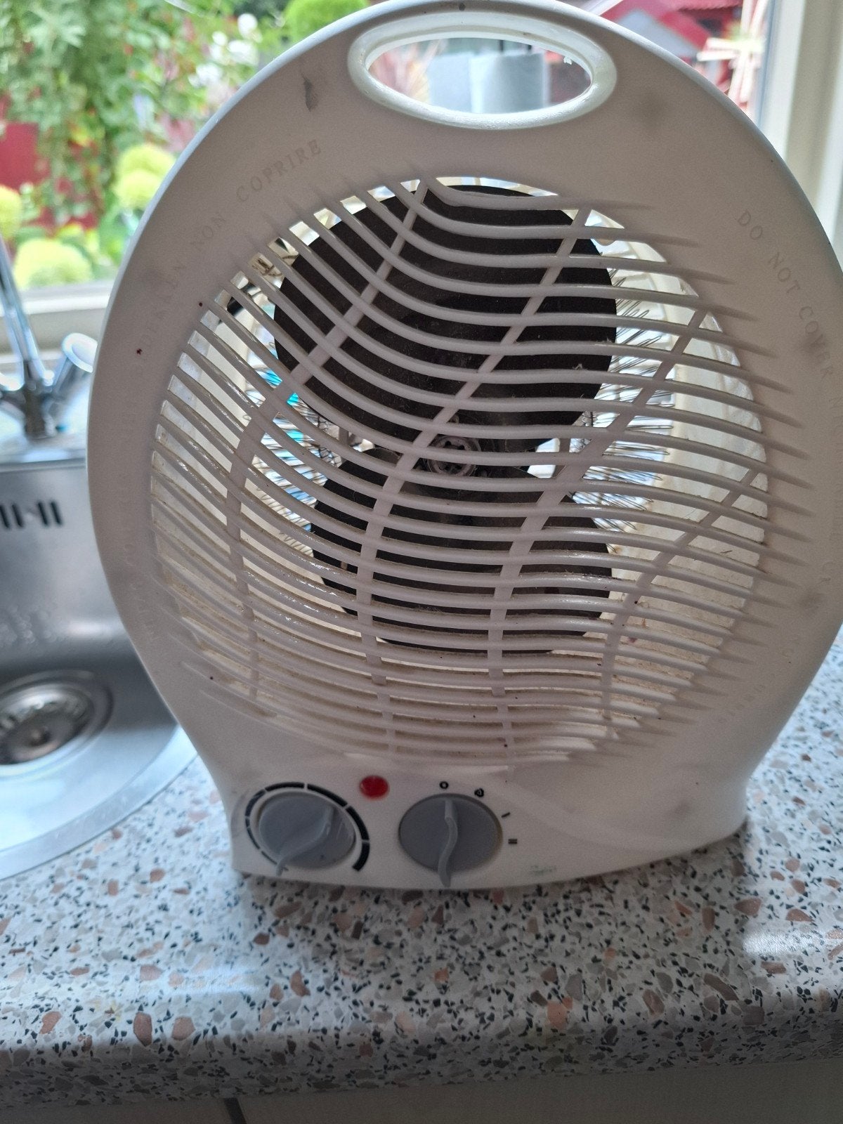 Aangeboden ventilator voor warme lucht +koude  lucht, Ophalen, Zo goed als nieuw