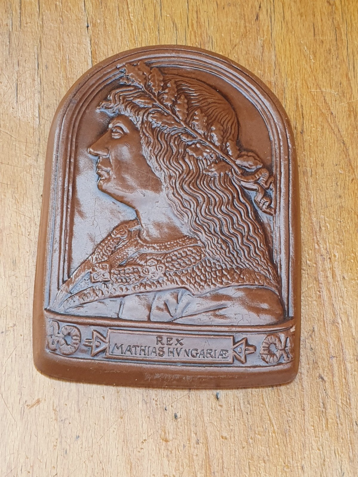 Tegel Mathias rex Hungaricus (koning Matthias Hongarije), Antiek en Kunst, Ophalen