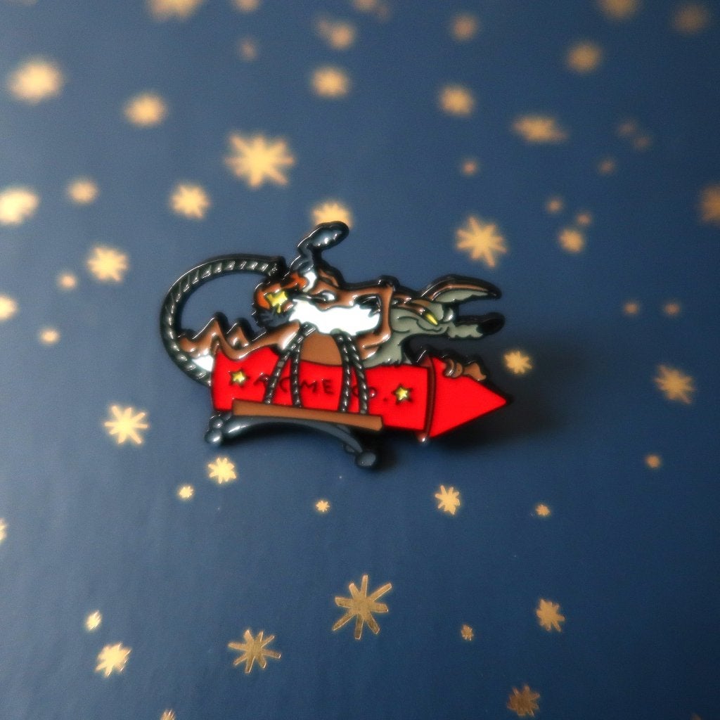 Looney Tunes Wile E. Coyote Pin Broche Speldje, Verzamelen, Stripfiguren, Verzenden, Looney Tunes, Nieuw, Beeldje of Figuurtje