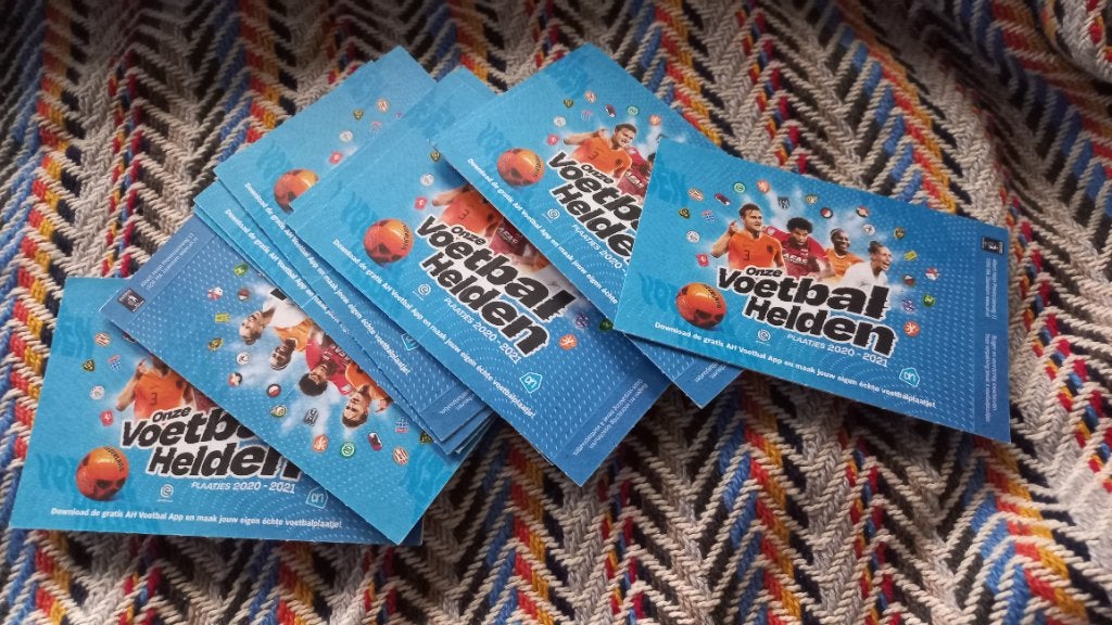 Onze voetbalhelden AH voetbal plaatjes 2020-2021, Ophalen of Verzenden, Zo goed als nieuw, Overige binnenlandse clubs, Poster, Plaatje of Sticker
