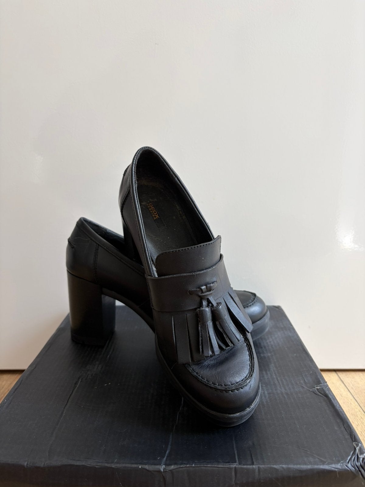 Geox Respira 36, Ophalen of Verzenden, Zwart, Schoenen met hoge hakken